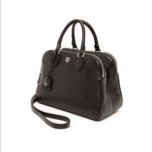 Tory Burch Pebbled Leather Robinson Triple Satchel